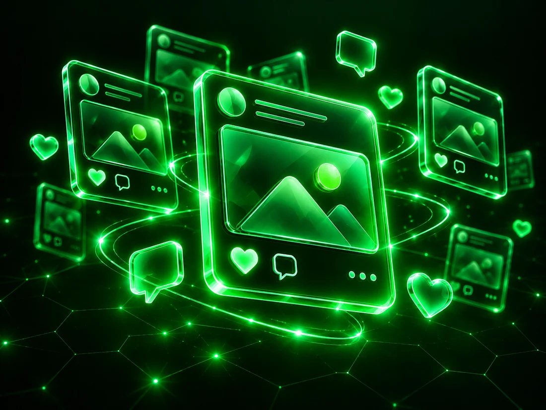 Social feed cards